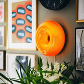 Nordic Doughnut Style Orange Glass Wall Light